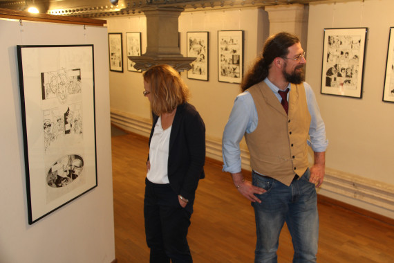 Tanja Wenisch and Etienne Willem - © Daniel Fouss/Comics Art Museum test