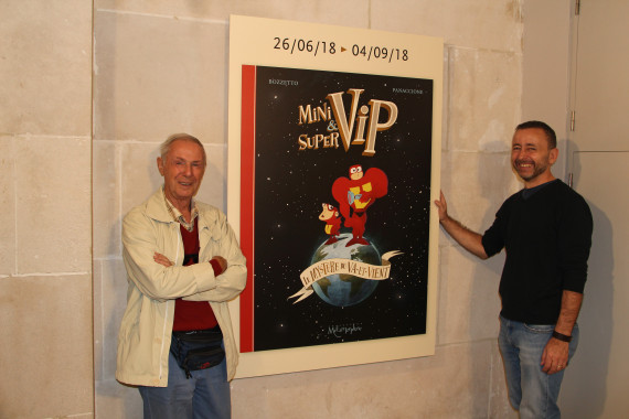 Bruno Bozzetto and Grégory Panaccione - © Daniel Fouss/Comics Art Museum test