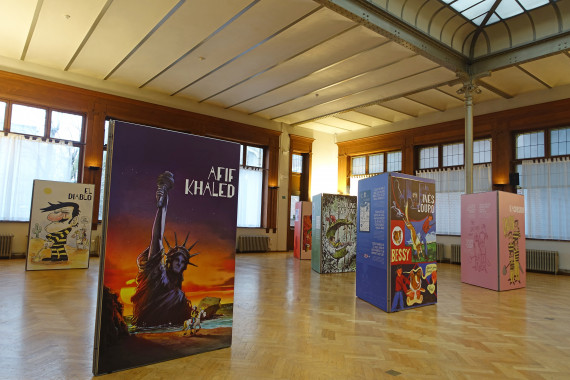 Héros belges, regards du monde - © Daniel Fouss / Musée de la BD test