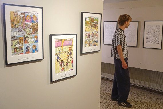 Grabuge à l'atelier ! - © Daniel Fouss / Musée de la BD test