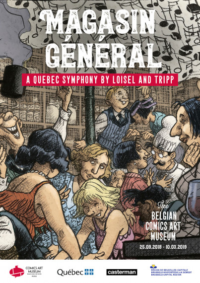 Affiche EN - "Magasin Général, la symphonie québécoise de Loisel et Tripp" test