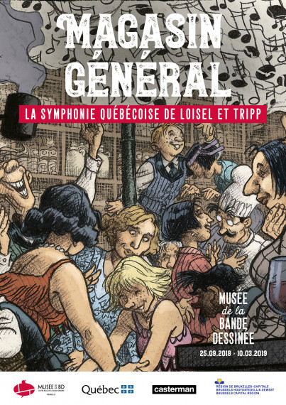 Affiche FR - "Magasin Général, la symphonie québécoise de Loisel et Tripp" test