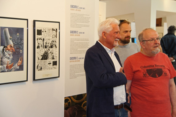 Griffo and Jean-Claude De la Royère (Curator) - © Daniel Fouss/Comics Art Museum test